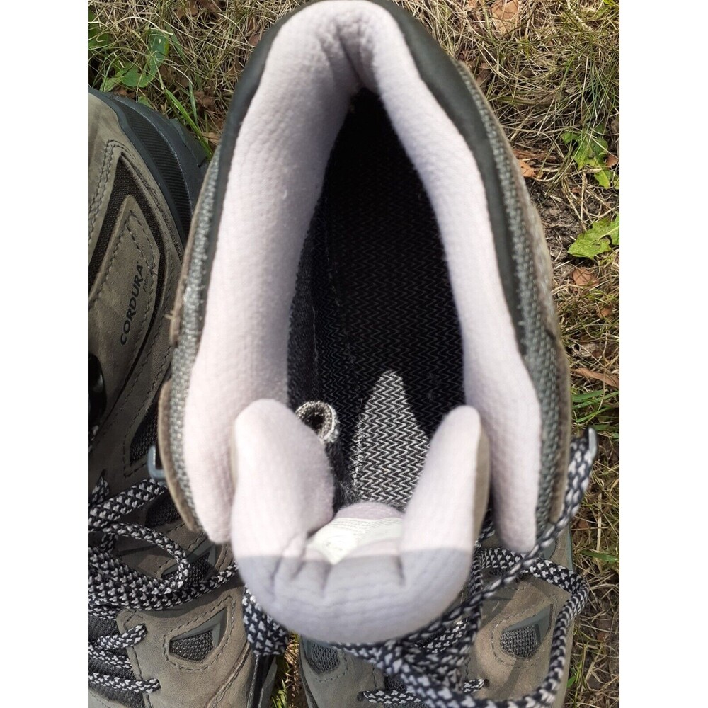 EUC Oboz Hiking Boots Sawtooth X Mid Waterproof Women’s 9.5W Gray Cushion - Picture 13 of 15